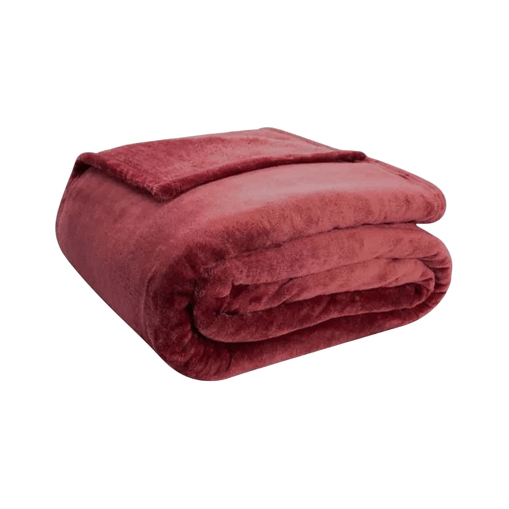 Cobertor Casal Microfibra Velour Neo Camesa Terracota