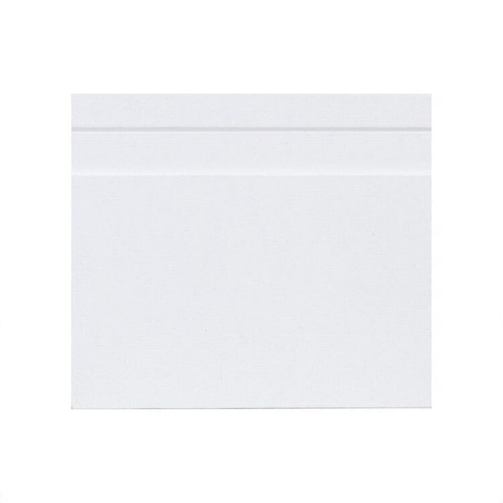 Kit com 12 Rodapé Mdf 15cm X 10cm Suprema Branco