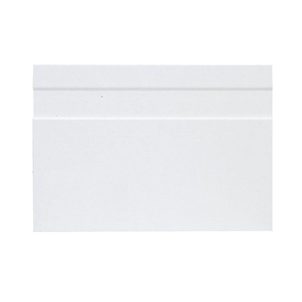 Kit com 12 Rodapé Mdf 15cm X 8cm Suprema Branco