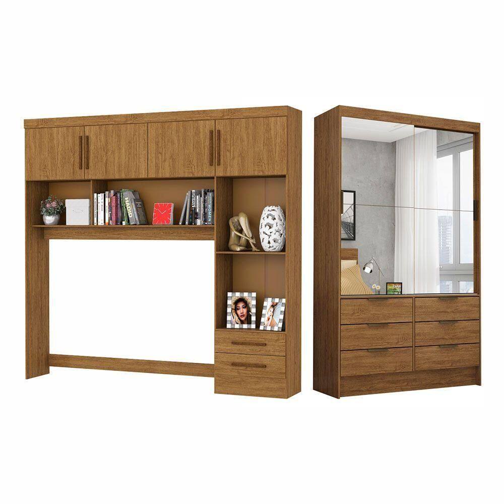 Guarda Roupa Casal Modulado Sevilha Premium Carioca Móveis Cinamomo