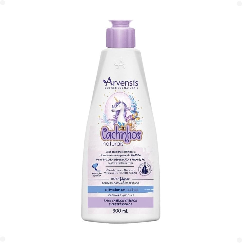 Ativador de Cachos Arvensis Cachinhos Naturais Cabelos Crespos e Crespíssimos 300ml