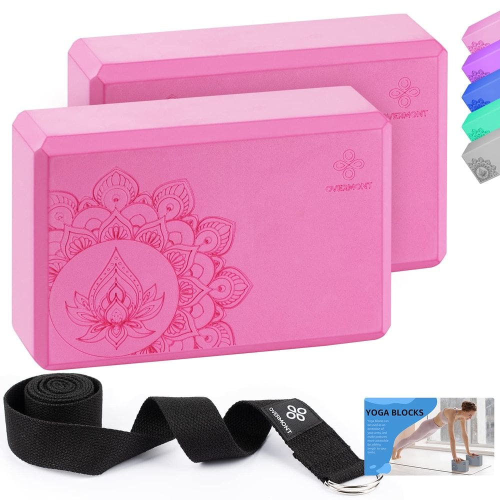 Pacote com 2 unidades de espuma EVA sem látex Yoga Block Overmont
