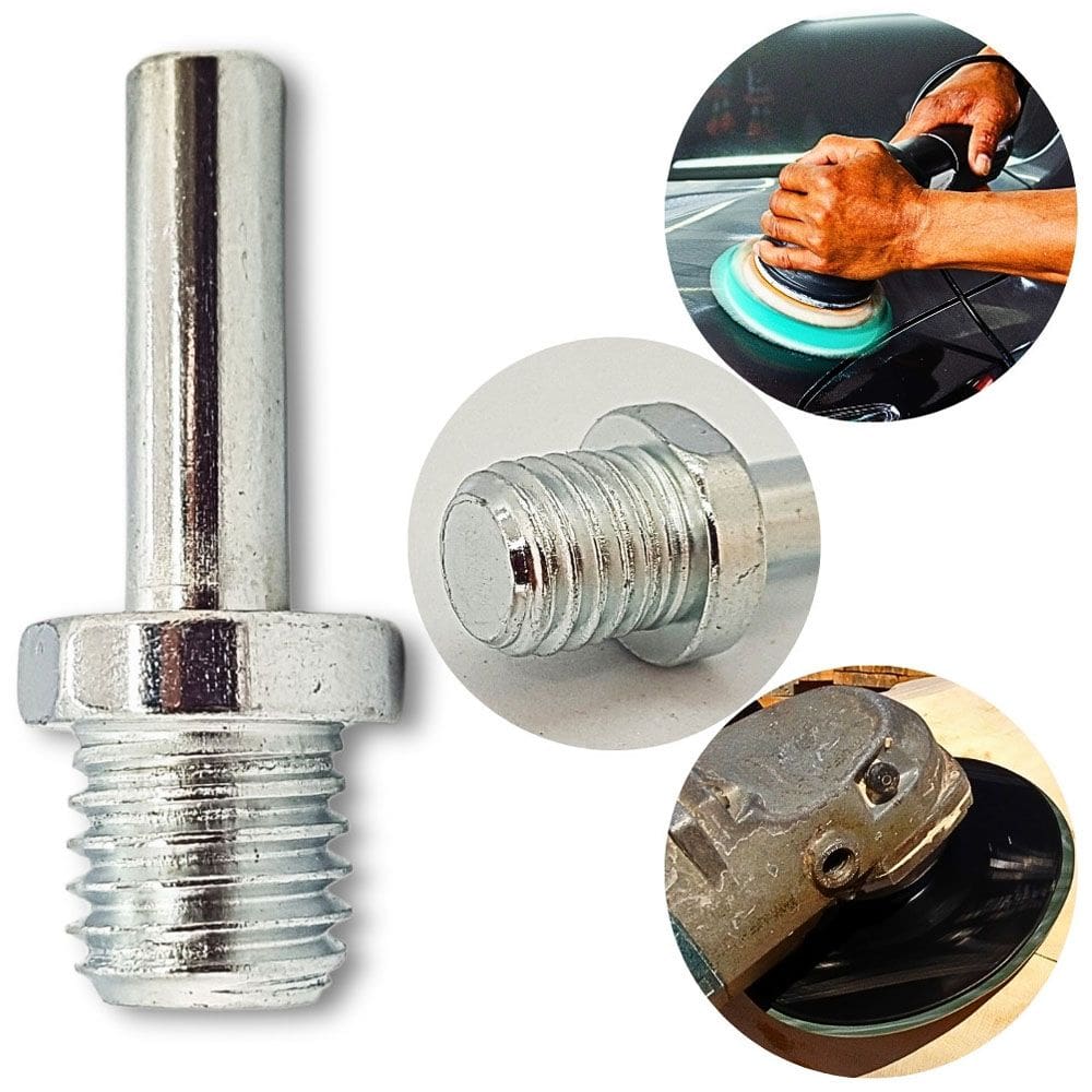 Adaptador Base de Lixa Boina M14 Haste Pino 8mm Starfer para Parafusadeira Furadeira