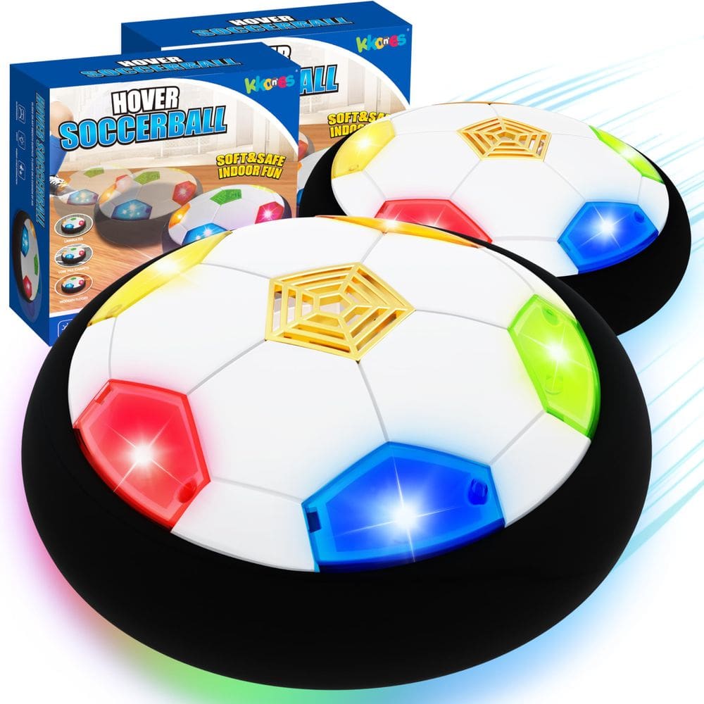 Conjunto de 2 bolas de futebol Hover KKONES com luz LED para crianças de 3 a 16 anos