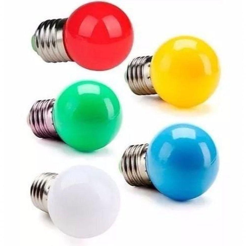 30 Lâmpada Led Modelo Bolinha Led 1w E27 Da Lâmpada Branco Frio