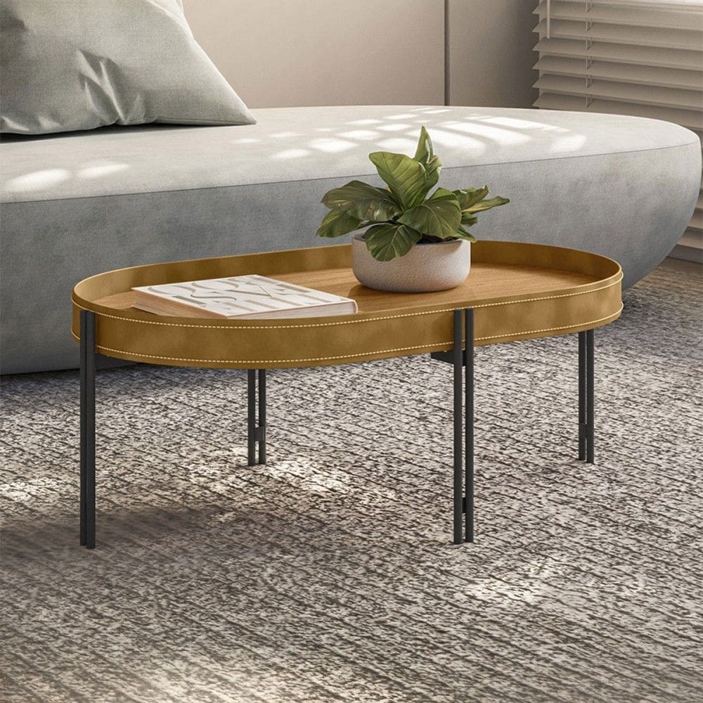 Mesa de Centro Monaco Natural/Tauari Fosco - Linea Brasil