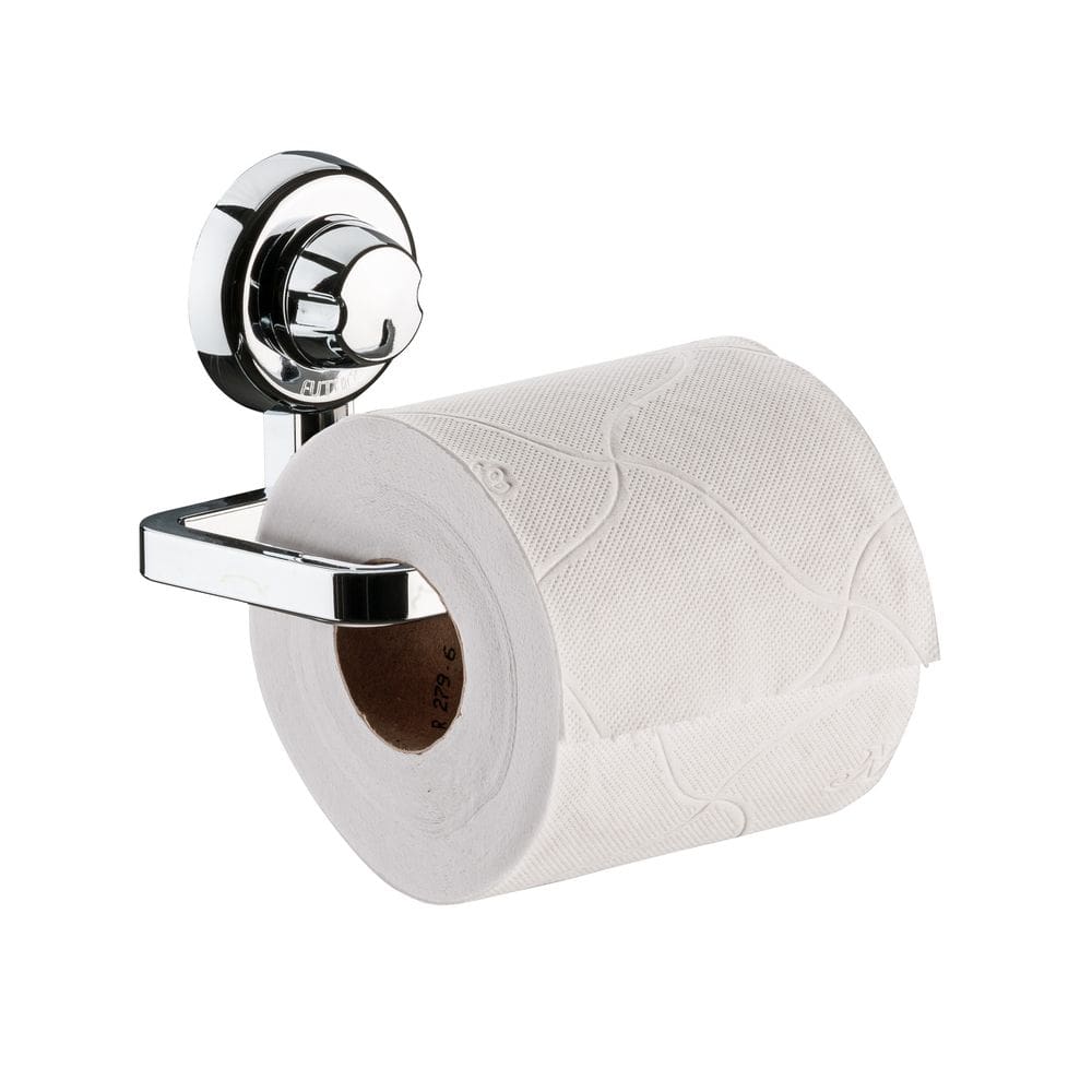 Suporte para papel higiênico de parede com ventosas -cromado