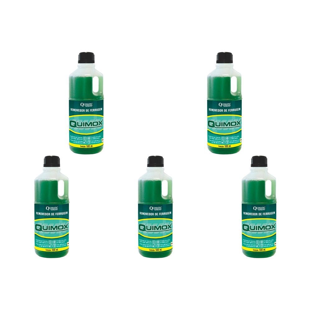 Kit C/5 - Removedor Ferrugem Quimox 500 Ml