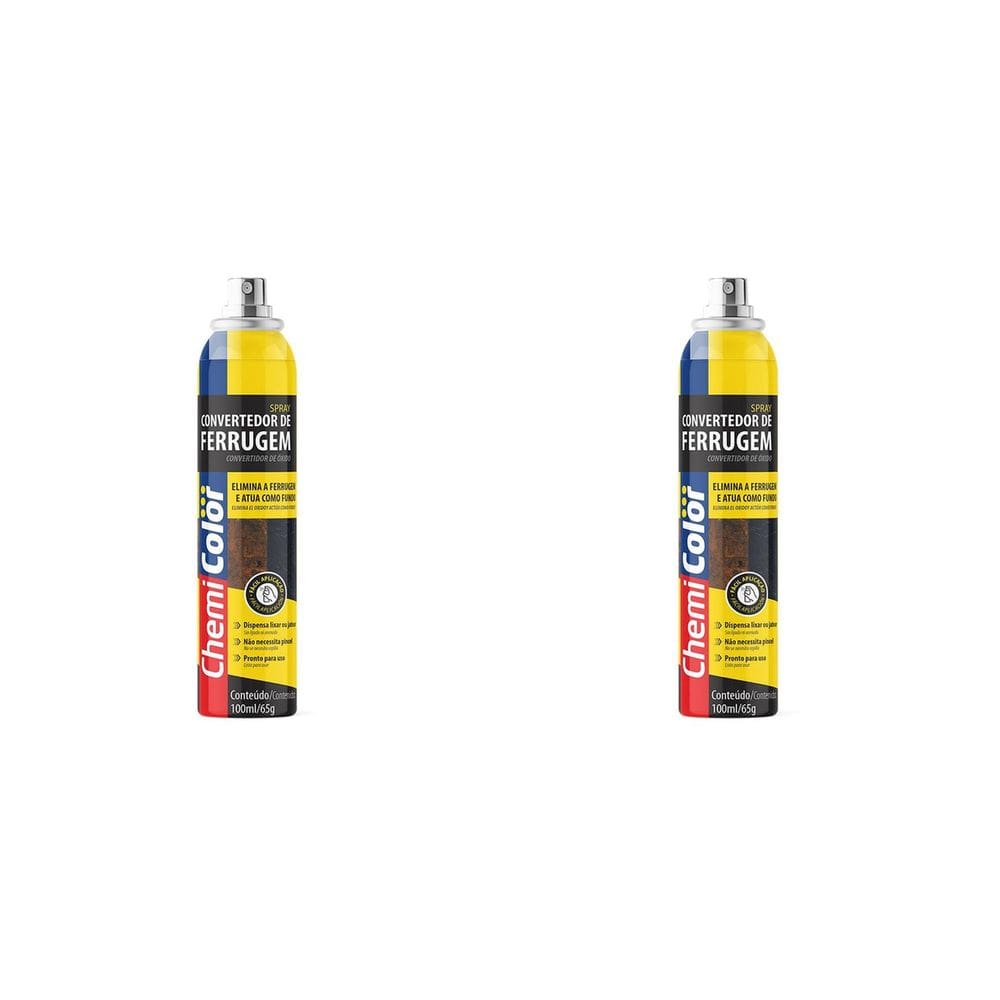 Kit C/2 - Removedor De Ferrugem Chemicolor Spray Anticorr...