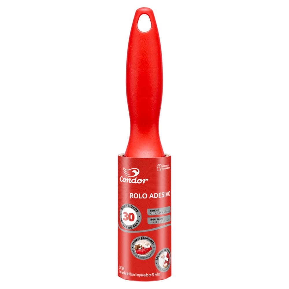 Rolo Adesivo Tira-Pelos Condor 10Cm X 5M 30 Folhas