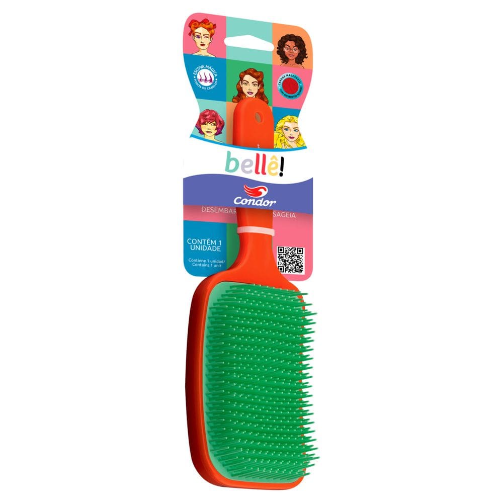 Escova para Cabelo Raquete Condor Bellê