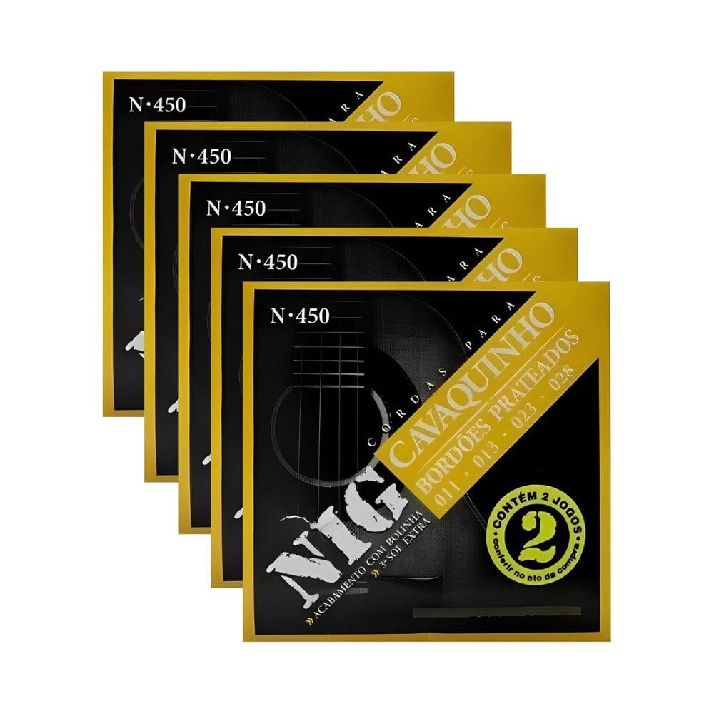 Kit 10 Jogos Encordoamento Cavaquinho Cavaco Nig N450 “011