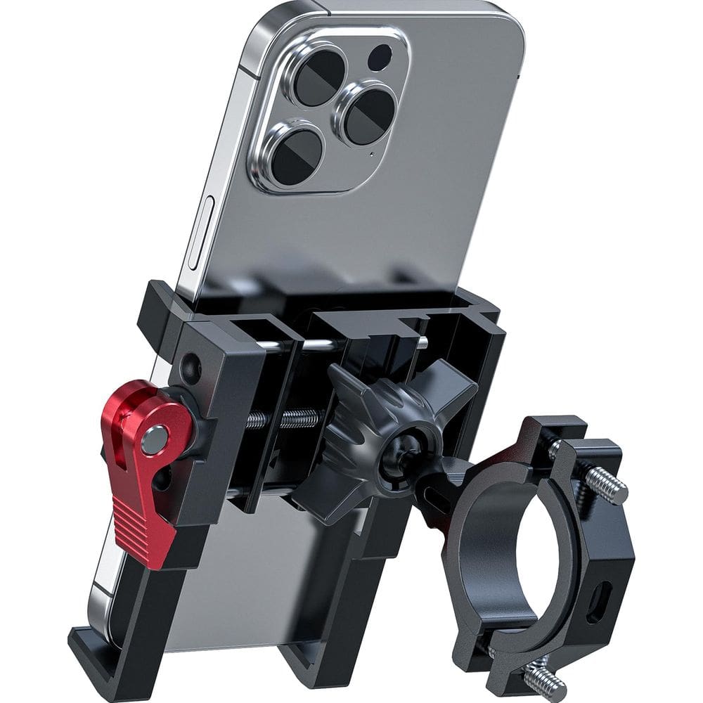 Suporte de suporte para celular de bicicleta Tiakia Aluminium para telefones de 4,5-7 polegadas