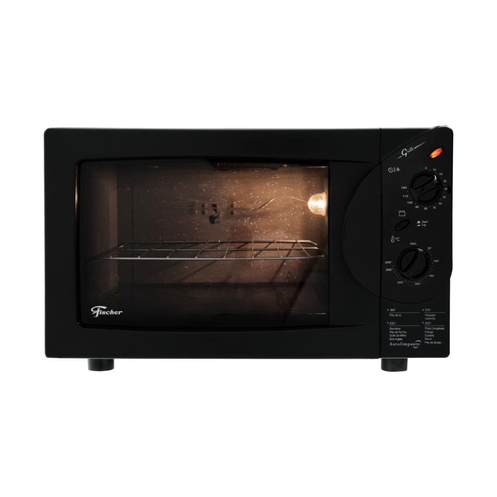 Forno Elétrico de Bancada Fischer Grill 44L com Timer e Dourador Preto 127V
