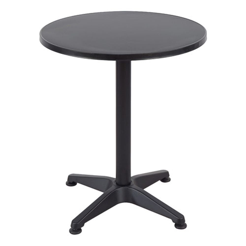 Mesa Redonda Aluminio 60x70cm Jardim Varanda - Black
