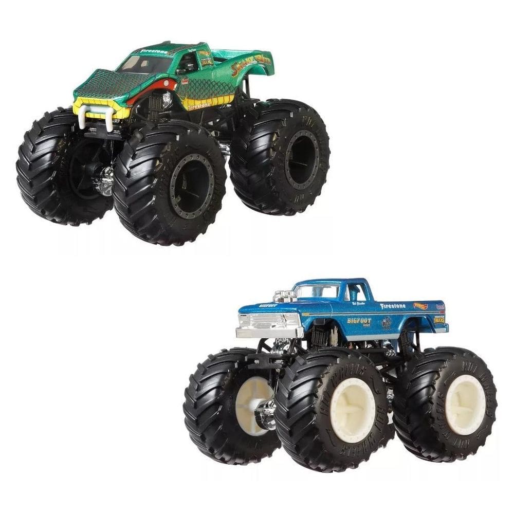 Carrinho Hot Wheels Mattel Monster Trucks Snakebite Bigfoot