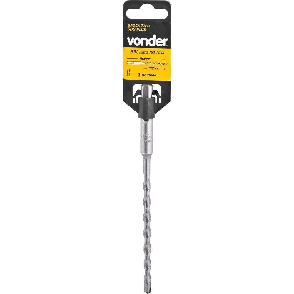 Broca Sds Plus 12,00X200X260Mm 2 Cortes - Vonder