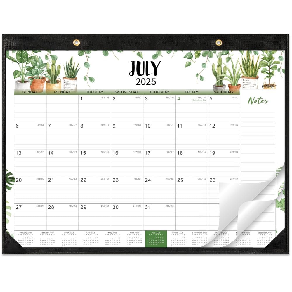 Calendário de mesa Bushypushy 2025-2026 22x17cm 18 meses