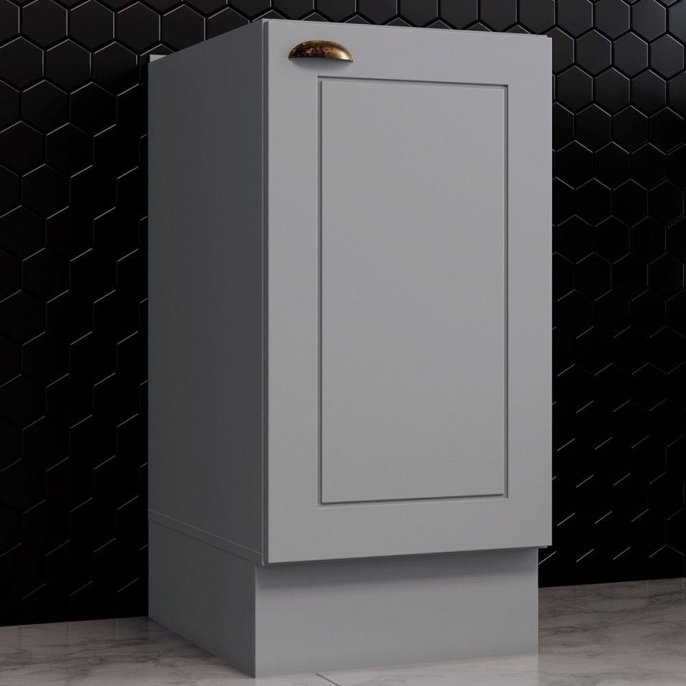 Armário de Cozinha Americana 1 Porta 100% Mdf Cinza C365 - Henn