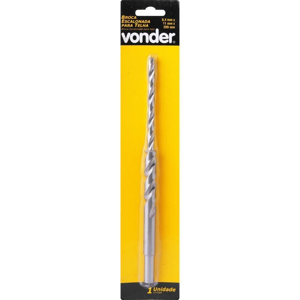 Broca Escalonada Para Telha 6,4X11X209 Mm Vonder