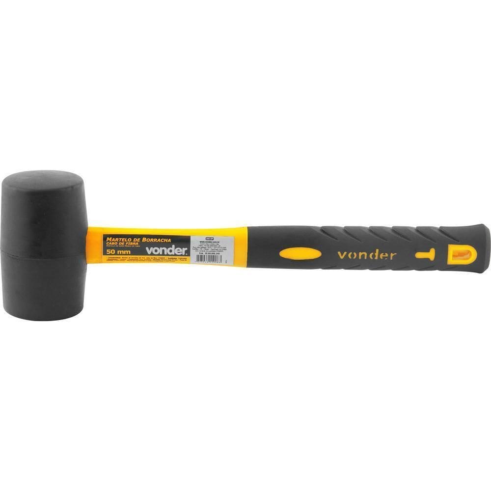 Martelo De Borracha 50Mm Com Cabo De Fibra Vonder