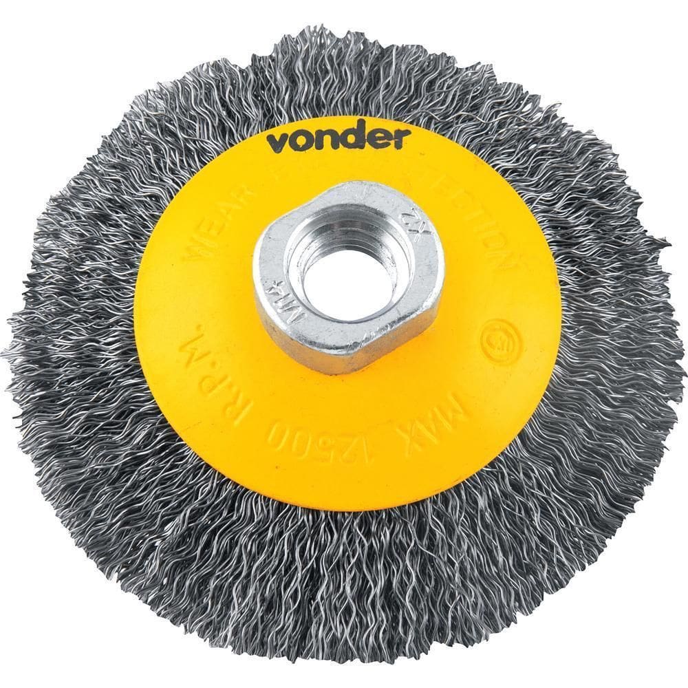Escova Circular Cônica 4X1/2 M14 Ondulada Vonder