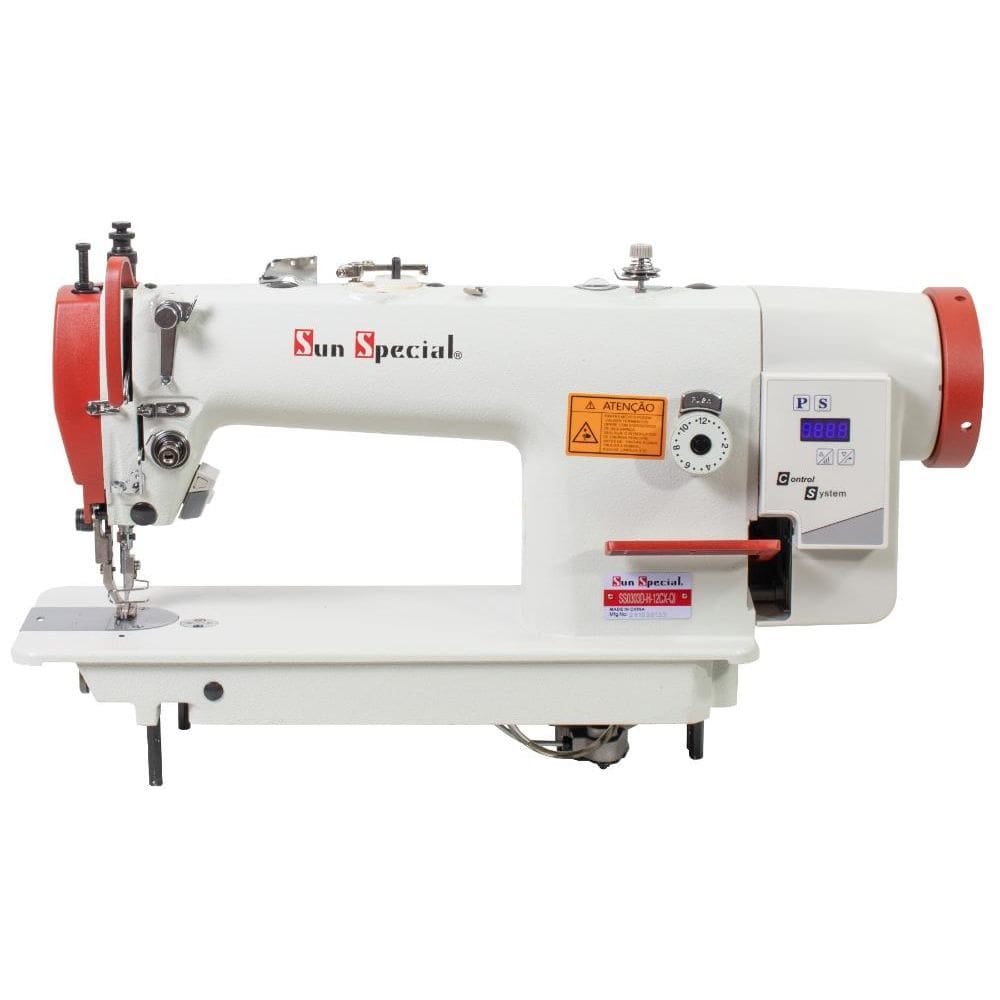 Máquina Costura Industrial Reta Transporte Duplo SS0303D-H-12CX-QI 12MM - Sun Special