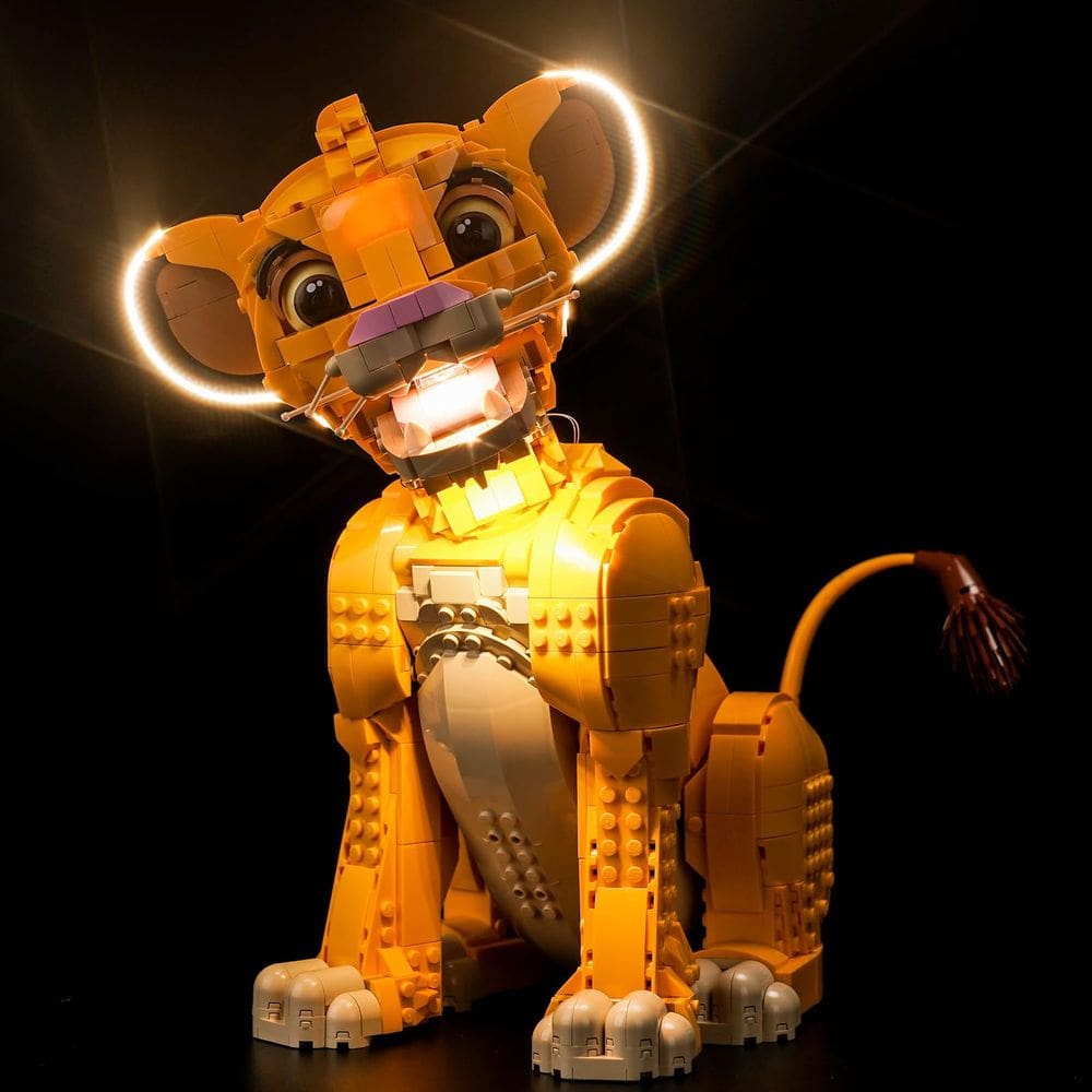 Kit de iluminação LocoLee LED compatível com Lego Young Simba Lion King