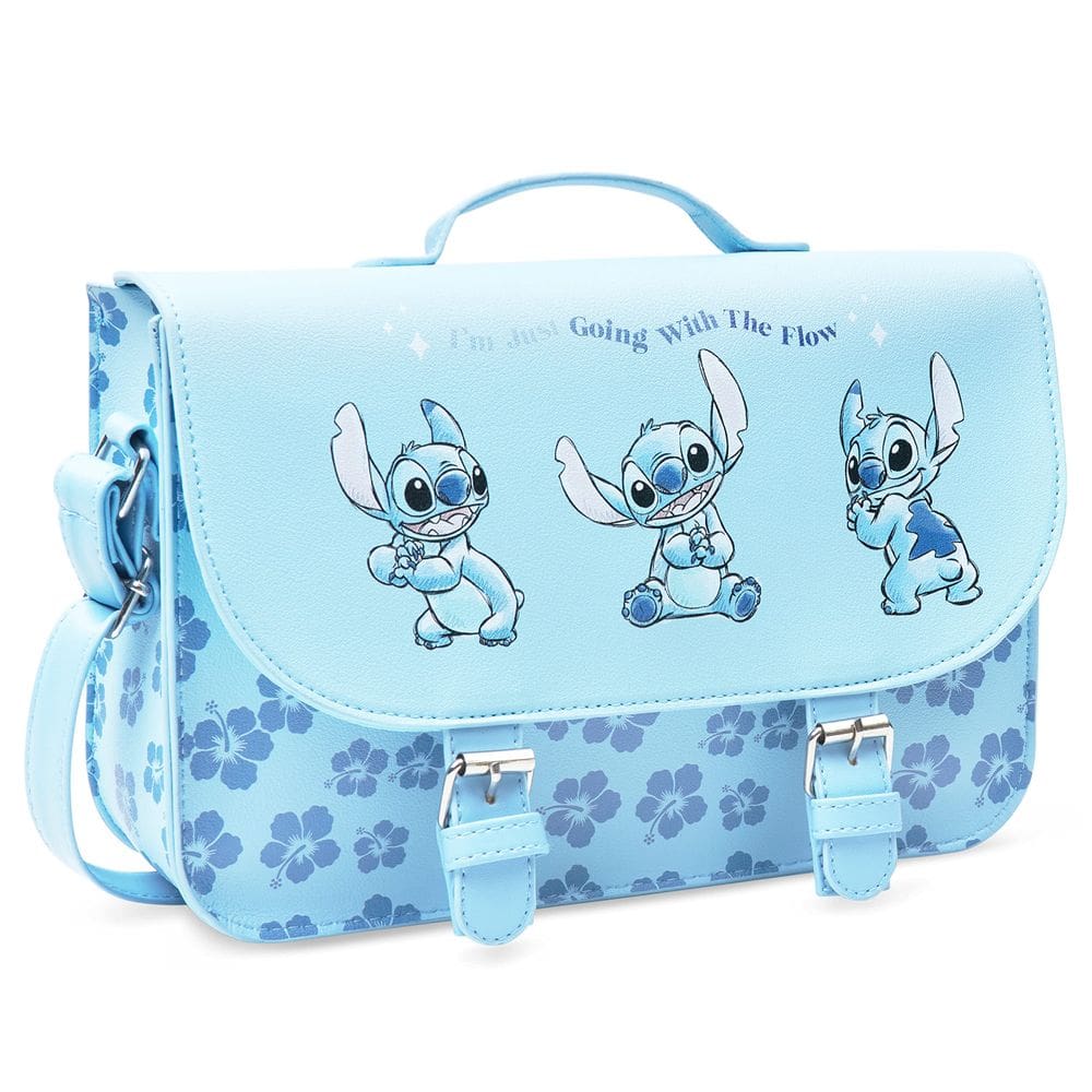 Bolsa Disney Stitch Cross Body para meninas azul
