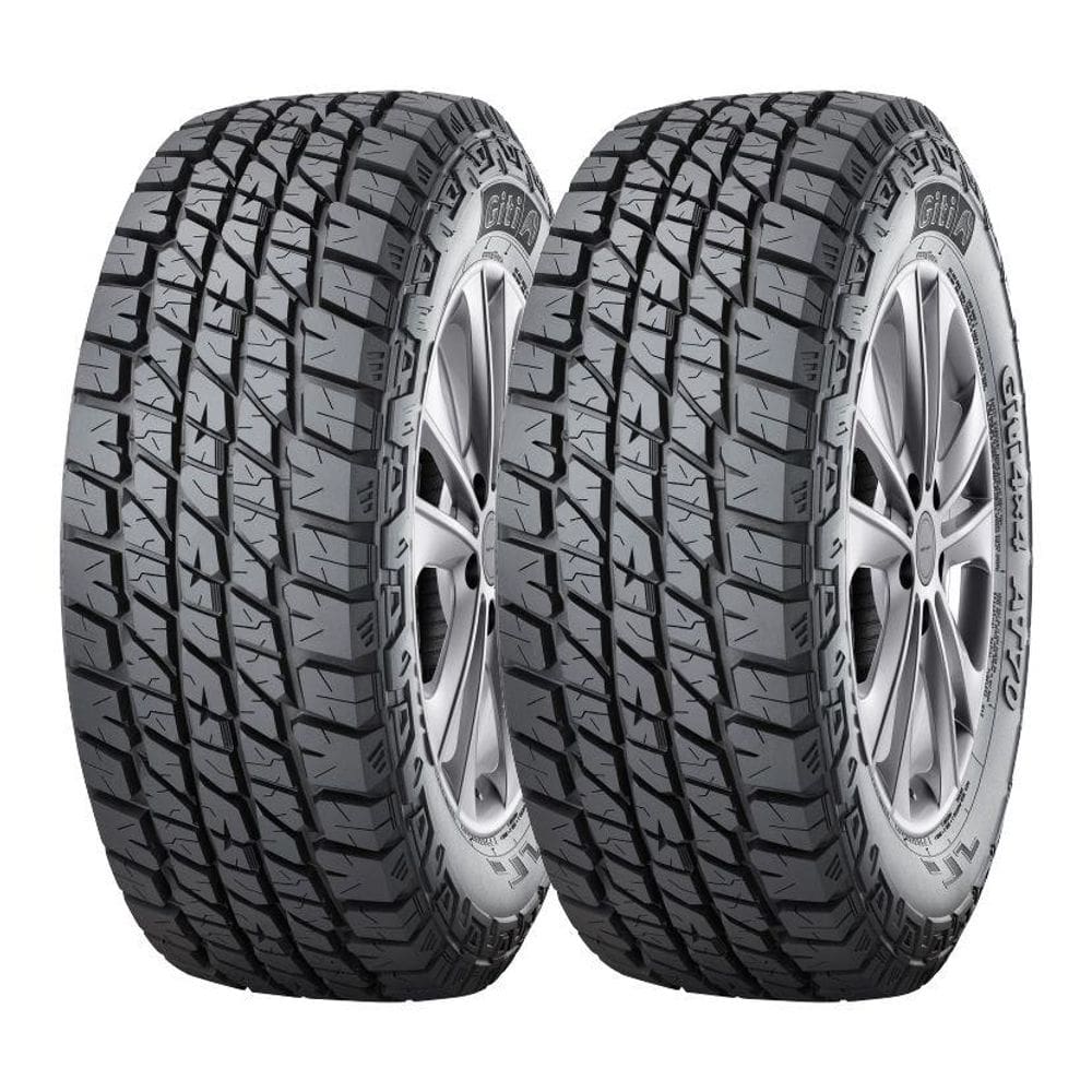 Kit 2 Pneus Giti Aro 17 255/65R17 Giti 4X4 AT70 Letra Branca 110T