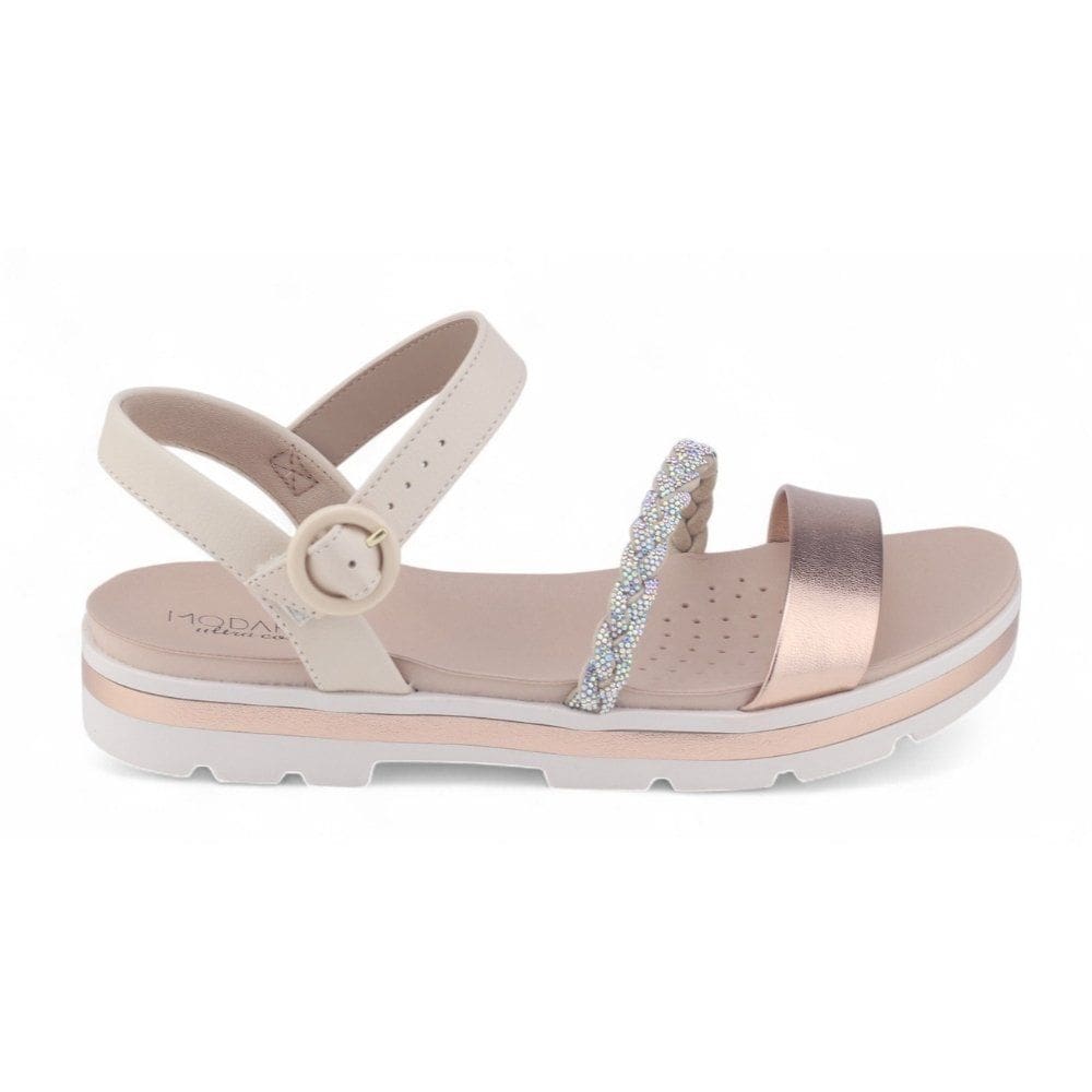 Sandália Feminina Modare UltraConforto 7132.144 Strass