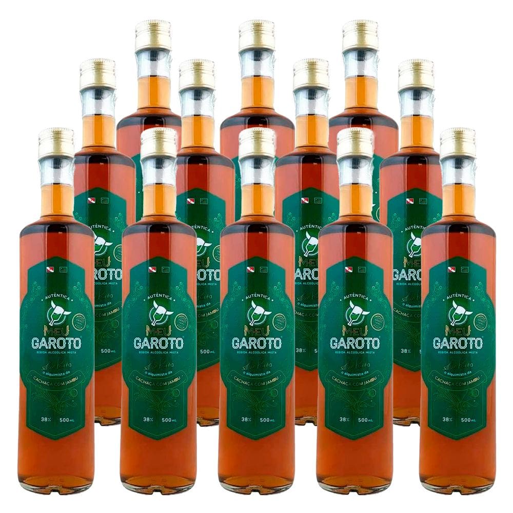 Cachaça de Jambu Meu Garoto 500ml 12 Unidades