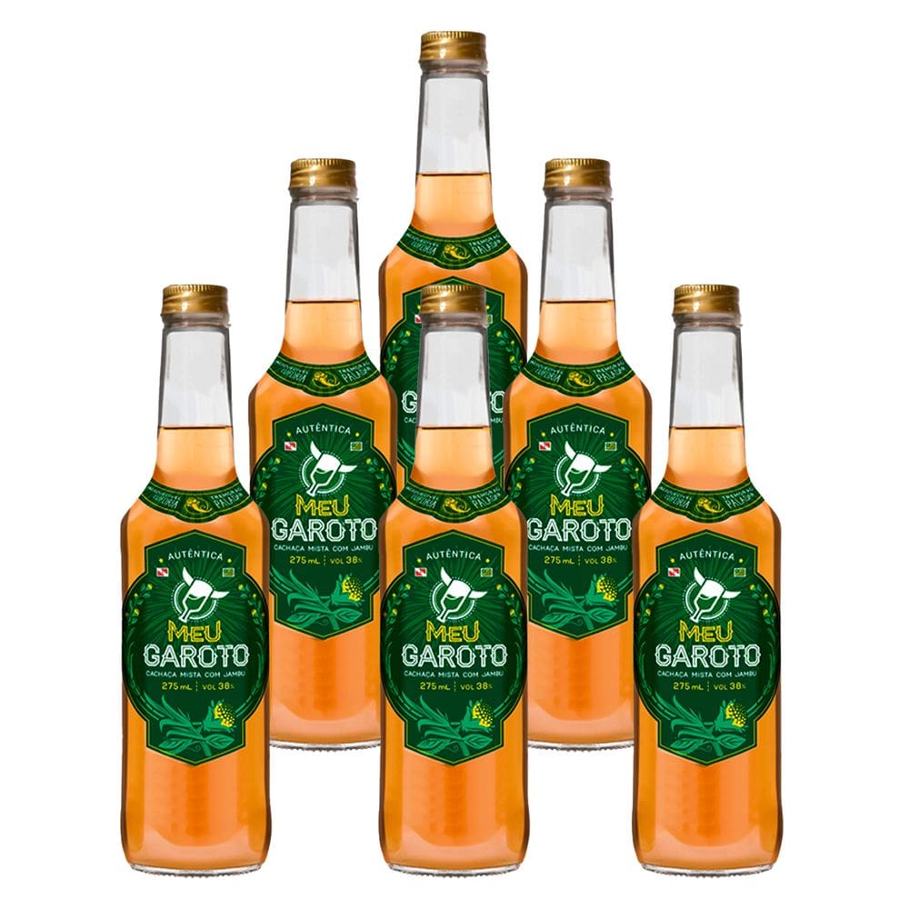 Cachaça de Jambu Meu Garoto 275ml 6 Unidades