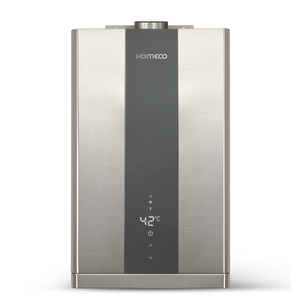 Aquecedor de Água a Gás Natural Komeco Cinza Ko 26di G2 Digital 1cfgn4 Bivolt