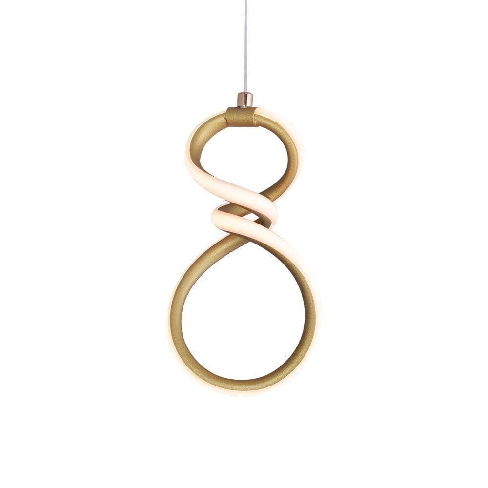 Lustre Pendente Sindora Dcd03254 Dourado Led Bivolt