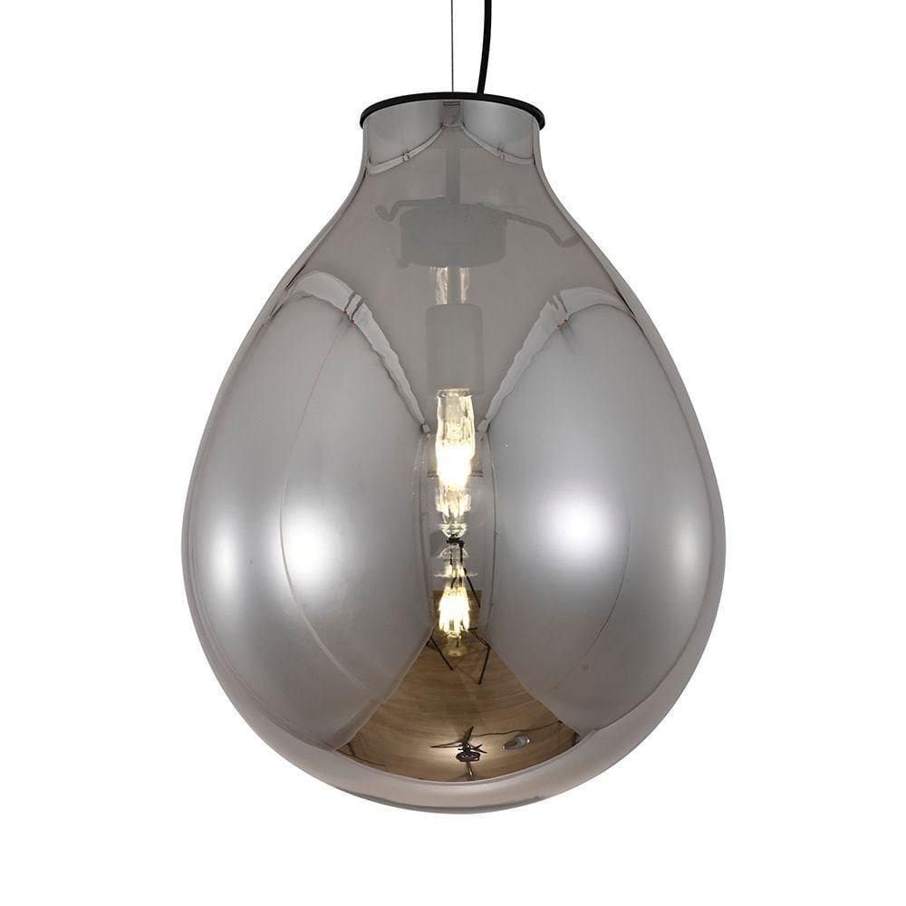 Lustre Pendente Sindora Dcd04011 G Preto - Fumê E27 Bivolt