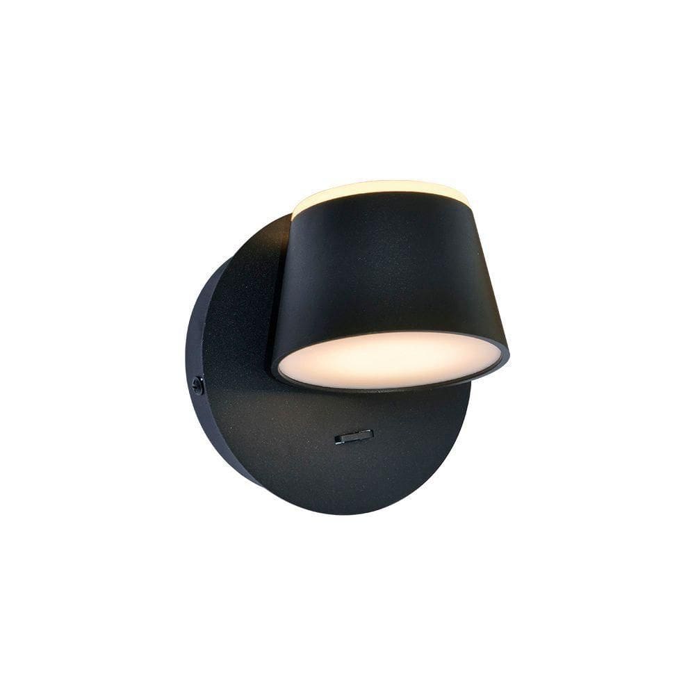Arandela Sindora Dcb03258 Led Com Interruptor Preta Bivolt