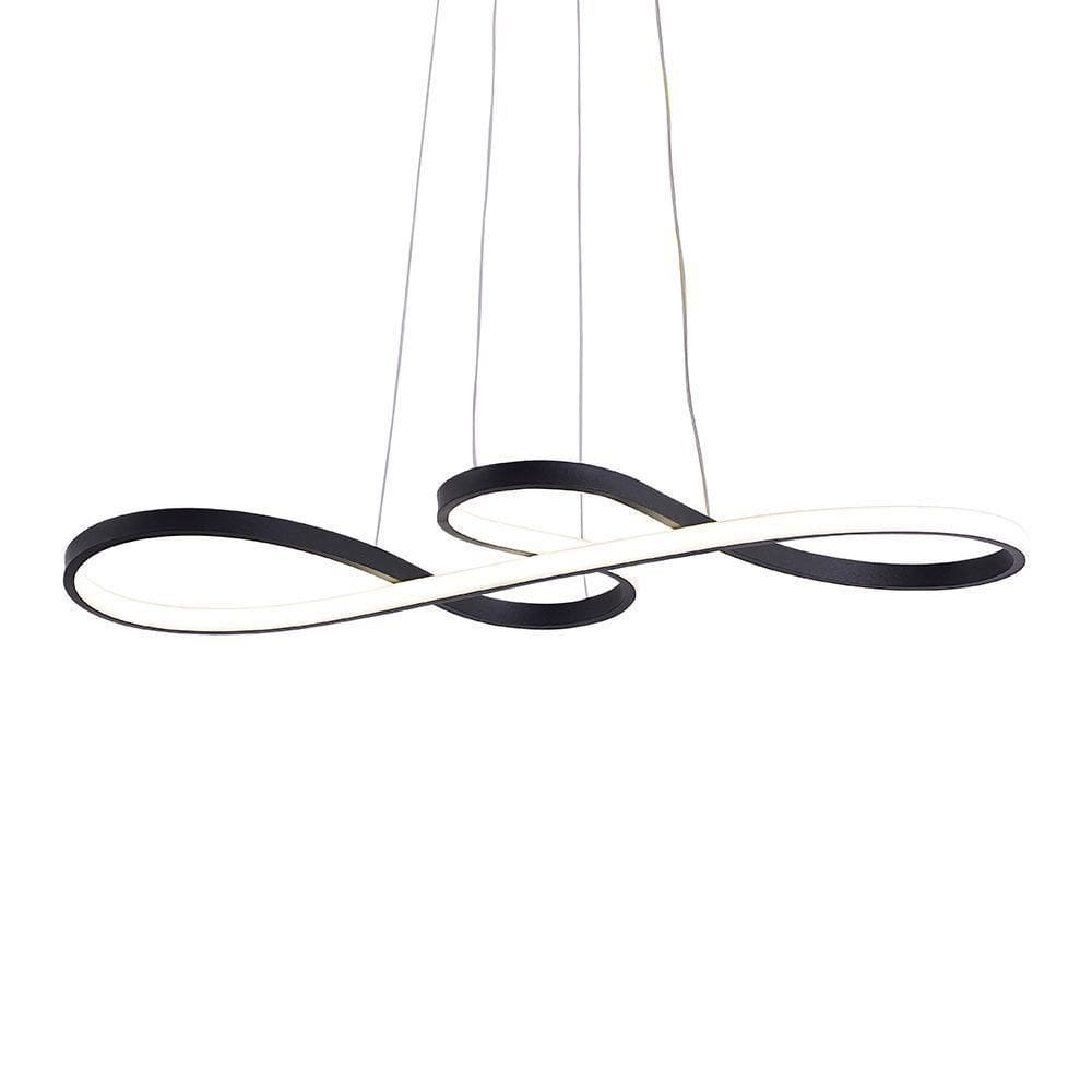 Lustre Pendente Sindora Qd05316 Preto Led Bivolt