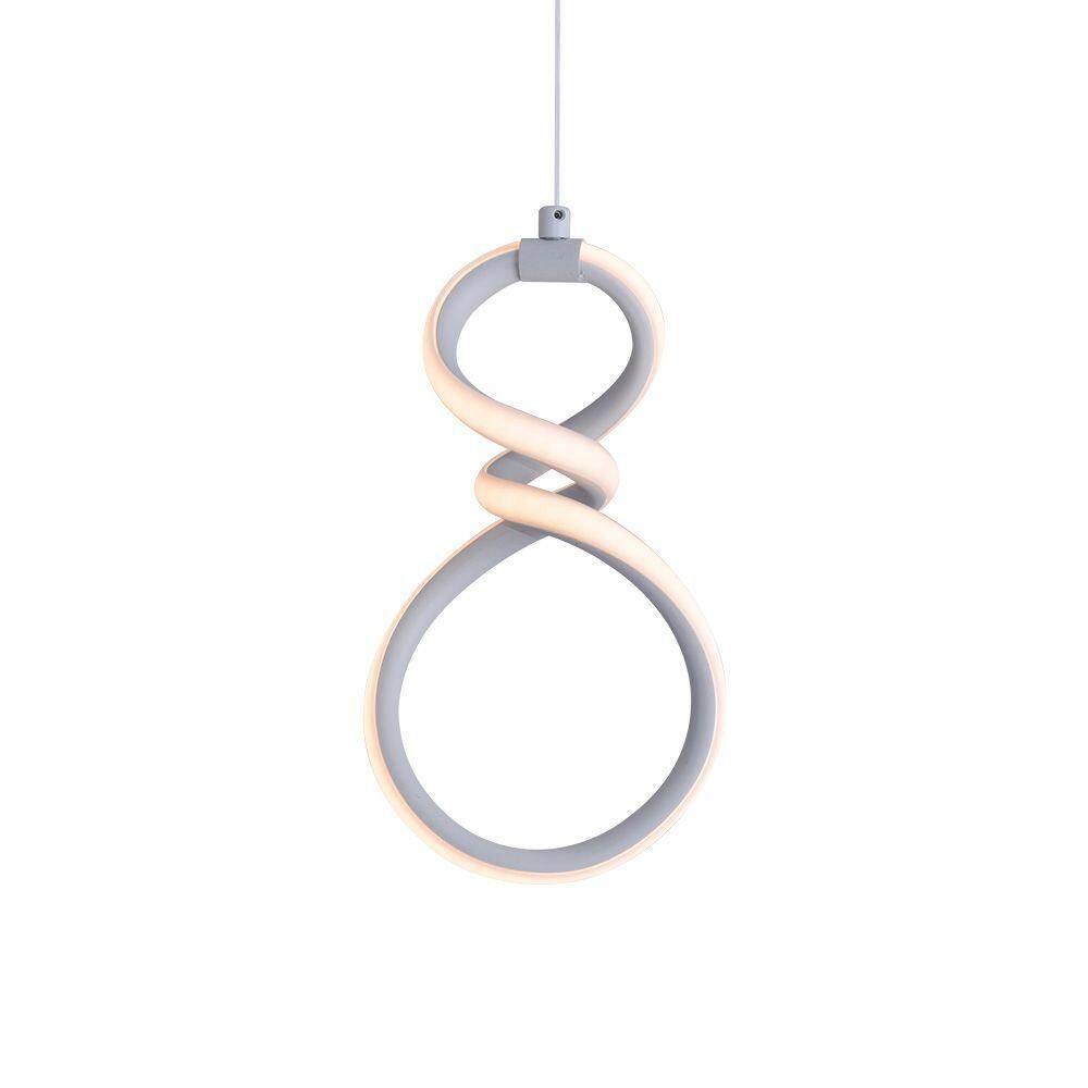 Lustre Pendente Sindora Dcd03256 Branco Led Bivolt