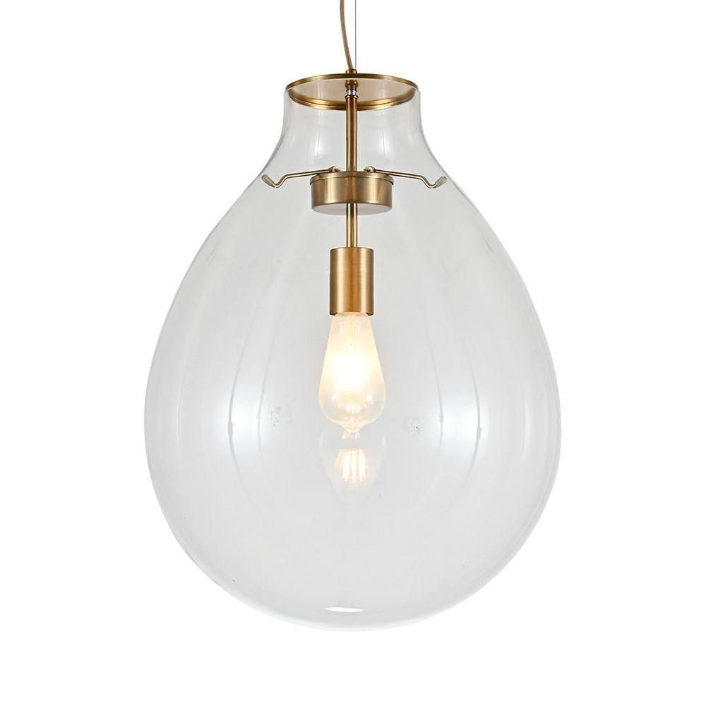 Lustre Pendente Sindora Dcd04131 G Bronze - Transparente E27 Bivolt