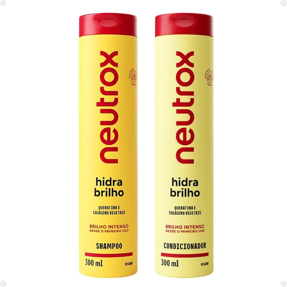 Kit Neutrox Hidra Brilho: Shampoo e Condicionador 300ml
