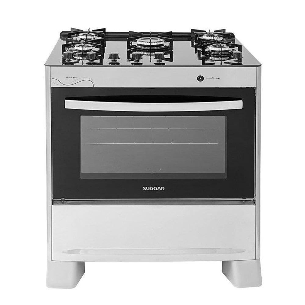 Fogão Suggar Neo Glass 5 Queimadores Inox Bivolt Fgvng510prix