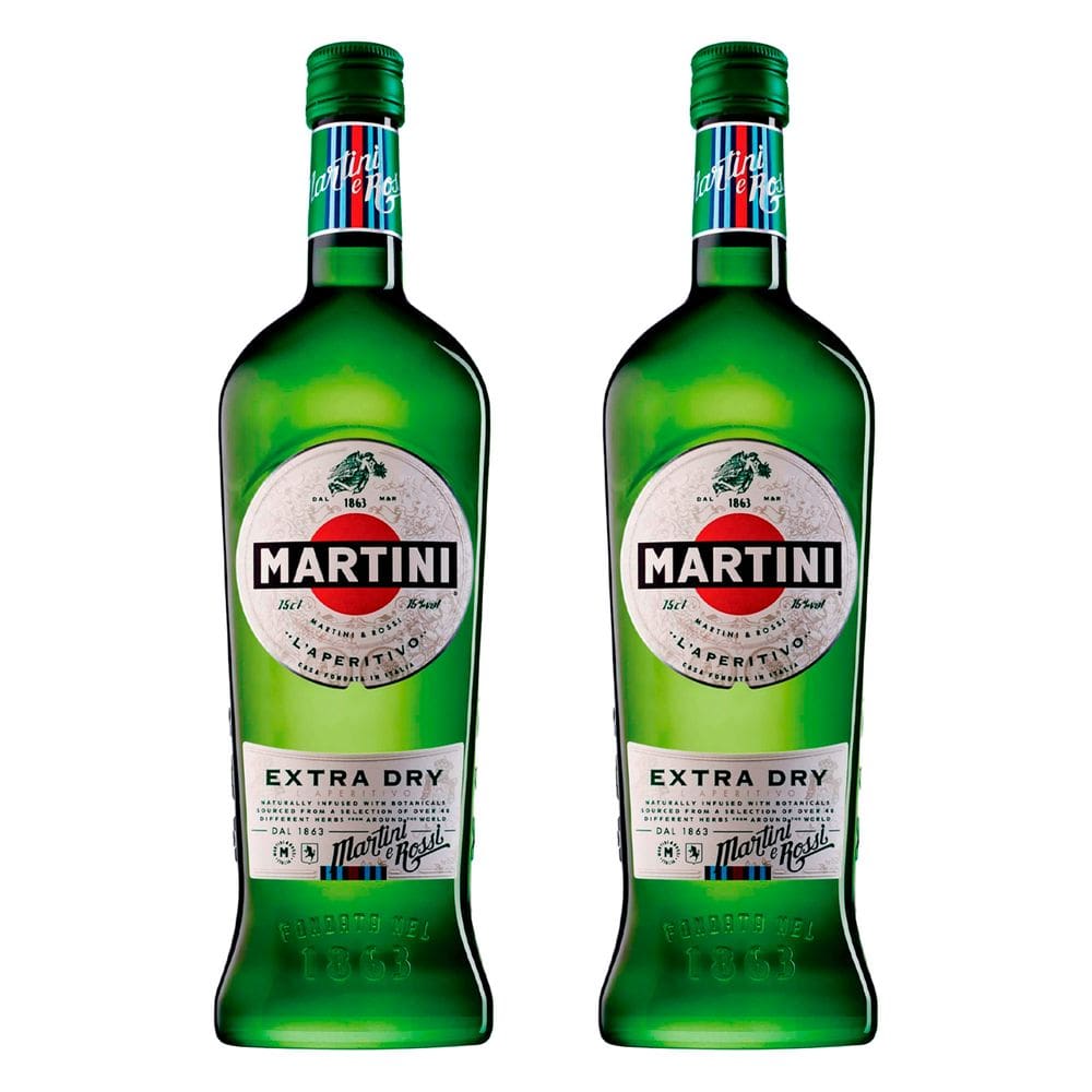 Aperitivo Martini Vermouth Extra Dry 750ml 2 Unidades