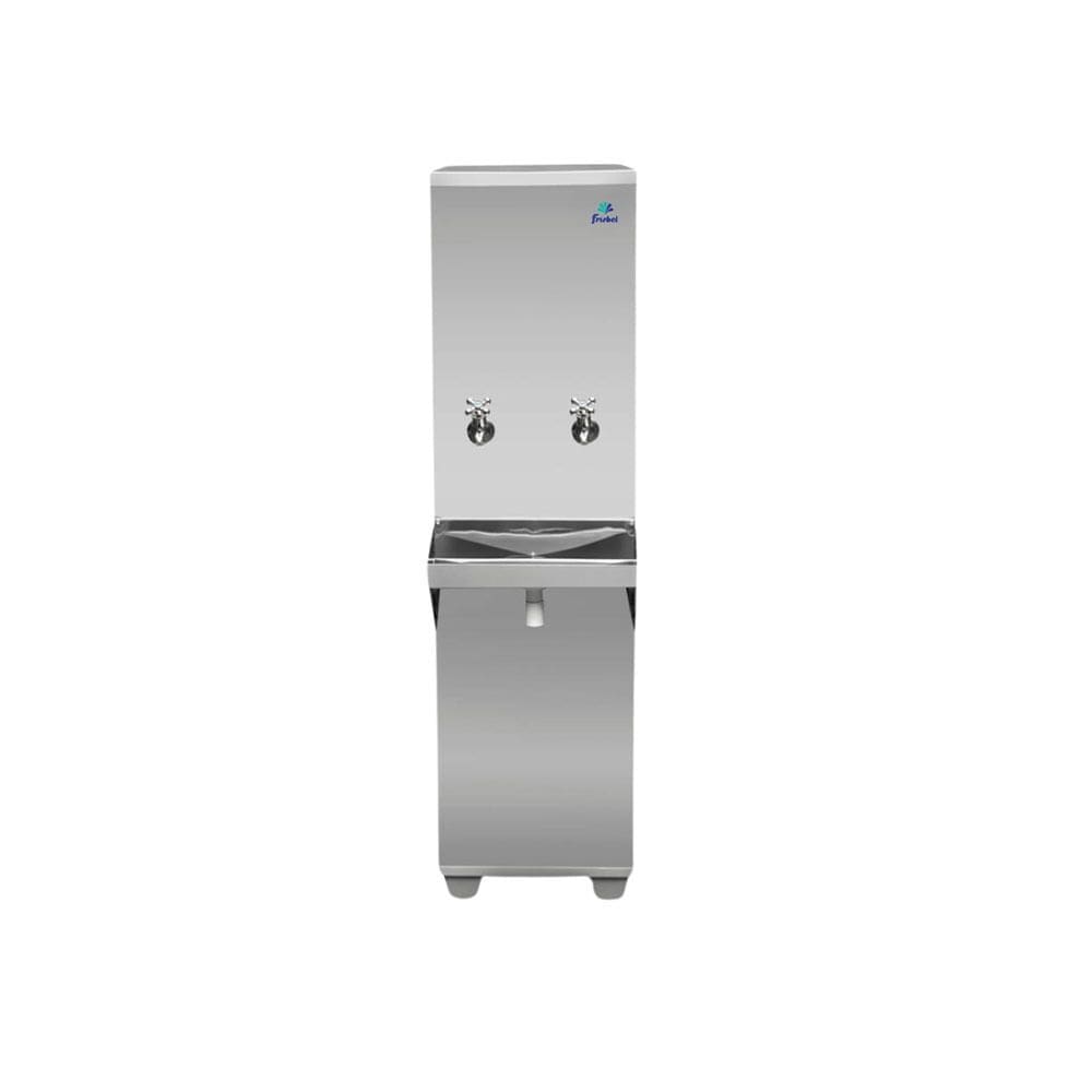 Bebedouro de Coluna Industrial 2 Torneiras 25 Litros Frisbel RAO Inox 127V