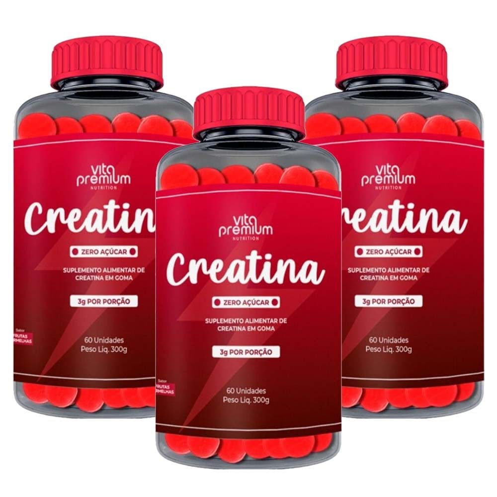 Kit 3 und Creatina 60 Gomas