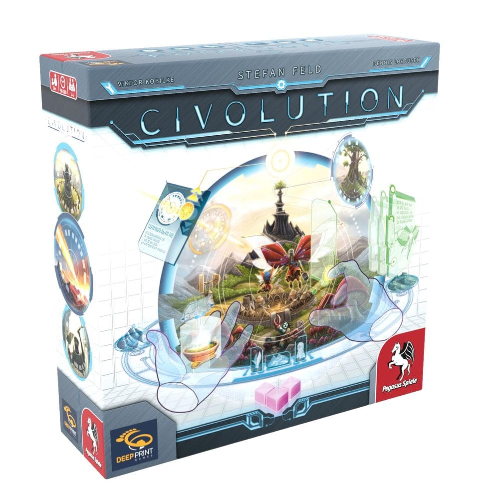 Jogo de tabuleiro Pegasus Spiele Civolution com 160 áreas exclusivas