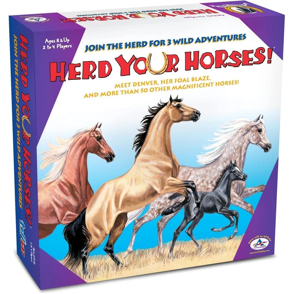 Jogo de tabuleiro Talicor Herd Your Horses para 2-4 jogadores com mais de 8 anos
