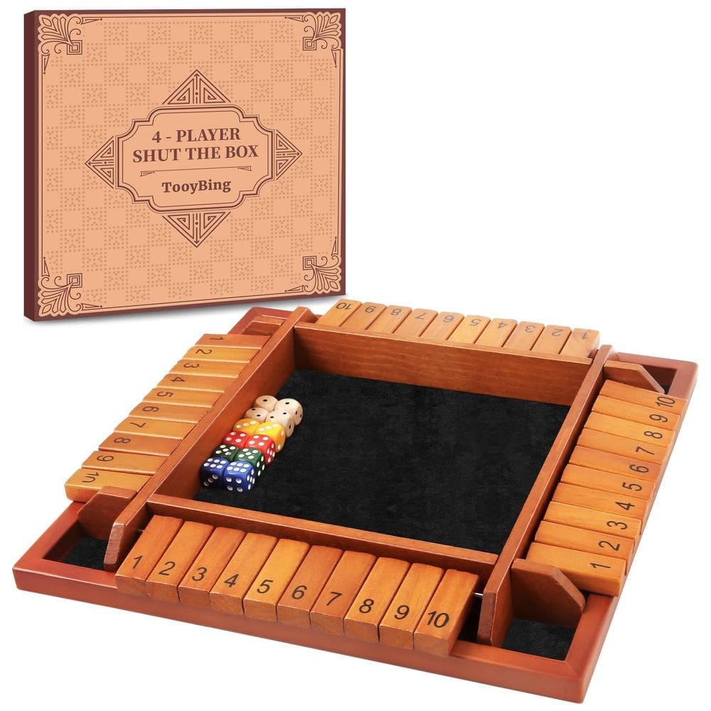Jogo Shut The Box Dice TooyBing atualizado para 1-4 jogadores