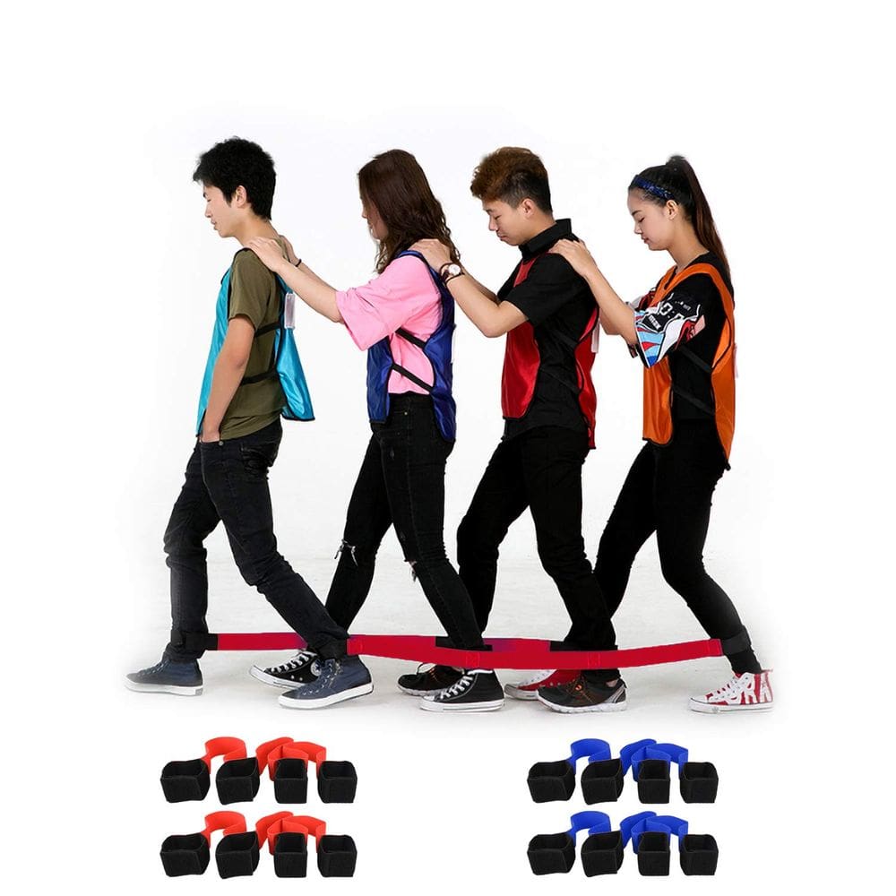 Banda de corrida de 4 pernas ao ar livre Hiverst para crianças e adultos (pacote com 2)