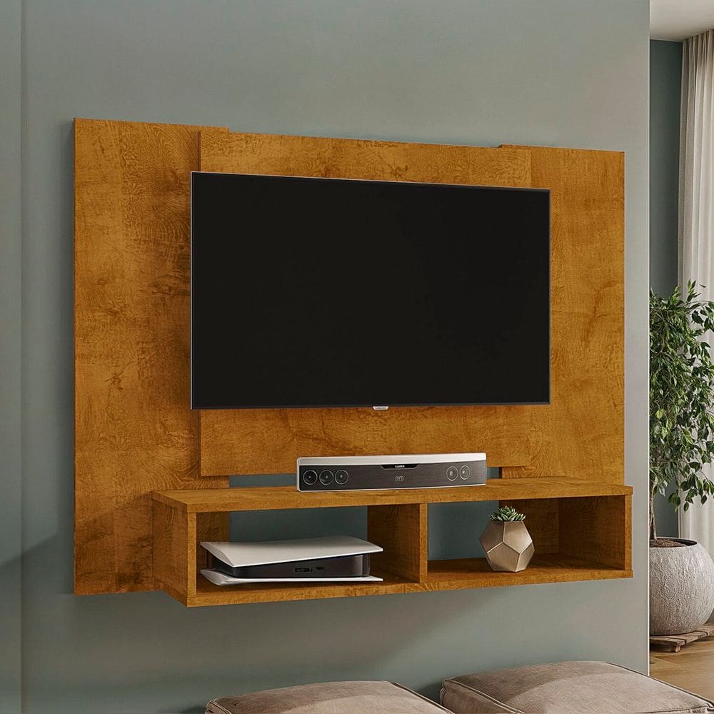 Painel para TV até 42 Polegadas 2 Nichos Navi Naturalle